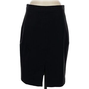 Banana Republic black front slit pencil skirt size 4